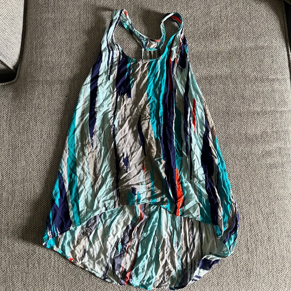 Hang Ten T Back Flowy Asymmetrical Top Size Large